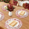REGALWOVEN Placemats Set of 6 Woven/Vinyl Placemats, Washable Kitchen Table Mat, Seasonal Holiday Christmas Place Mats for Party Dining Table - 2 of 4
