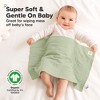 6pk Shea Baby Burp Cloths, Organic Cotton Burping Cloths for Babies, Boys, Girls, Soft & Absorbent Spit Up Rag - 4 of 4