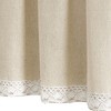 Lush Décor Linen Lace Valance Dark Linen Single 52X18+2 - 3 of 4
