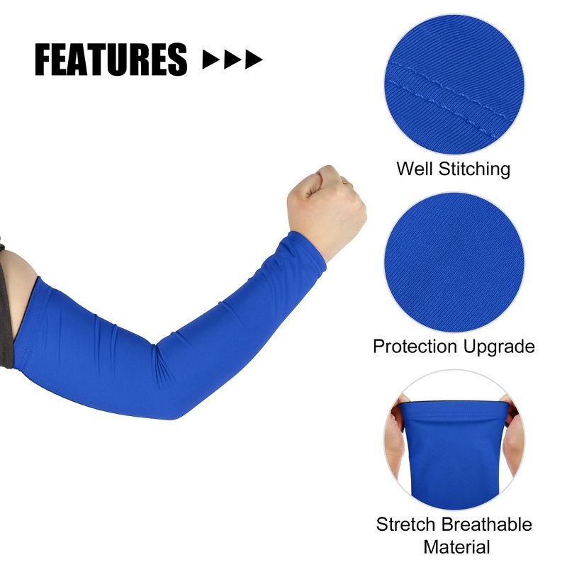 Unique Bargains Reduce Joint Pain Arm Elbow Compression Sleeve 1 Pair, 3 of 7