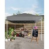 10x10 Heavy Duty Pop Up Canopy- Outdoor Canopy Tent with Portable Bag - 3 Adjustable Height, 4 Weight Bags, 8 Stakes & 4 Guy Ropes Included - 4 of 4