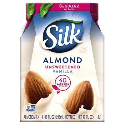 Hasil gambar untuk Silk Almond Unsweetened Vanilla Milk - 4ct\