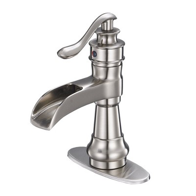 BWE Single Hole Single-Handle Low-Arc Bathroom Faucet