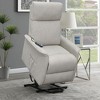 Fabric Power Lift Recliner with Wired Remote, Massage, Heat Function and Side Pockets - 3 of 4