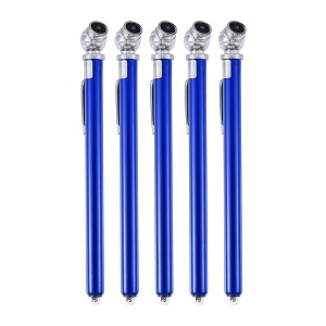 Unique Bargains 10-100PSI Dual Head Car SUV Truck Pen Tyre Air Pressure Gauge Grip 5 Pcs - 1 of 4