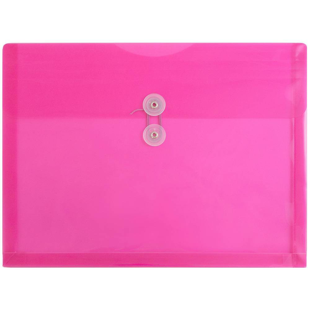 Photos - Desk Organiser JAM Paper 9 3/4'' x 13'' 12pk Plastic Envelopes with Button and String Tie