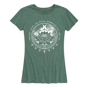 Women's - Instant Message - Astrological Lotus Short Sleeve Graphic T-Shirt - 1 of 4