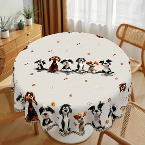 Home Farmhouse Rustic Animals Cat Dog Dresser Scarf for Dining Table, Kitchen Party Farmhouse Decor - 1 of 4