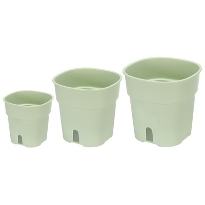 Unique Bargains Durable Lightweight PP Plastic Indoor Planter 1 Set