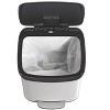 13 Gallon / 50 Liter Step-on Trash Can, Stainless Steel Kitchen Garbage Bin Featuring Soft-Close Plastic Lid and Liner Retainer Ring - 4 of 4