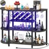 Aheaplus 47.24" Storage Wine Bottle & Glass Rack with Lights and Outlets - 4 of 4
