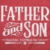 Mens Funny T Shirts Father And Son Baseball Partners For Life Sarcastic Fathers Day Graphic Tee For Men - Crazy Dog Men's T Shirt - 2 of 4