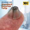 MEDca Hearing Aid Standard Receiver Tulip Domes Compatible with GN Resound Sure Fit, Universal Invisible Tip Replacement Ear Domes for BTE PSAP - 2 of 4