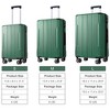 KTMBDW 3 Piece Hardshell Luggage Sets,Travel Suitcase,Carry On Luggage with Spinner Wheels, 20/24/28 Inch - 4 of 4