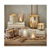 tagltd Christmas Gold Starlight Blown Glass Tealight Votive Candle Holder Small Tabletop Mantel Centerpiece Decoration 4 inch - 2 of 2