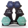 HolaHatha Hex Dumbbell Set with Hand Weights and Storage Rack - 4 of 4