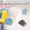 Aoibox Self Draining Soap Dishes, 3 Pcs Silicone Soap Saver, Waterfall Drainer Soap Holder for Bathroom, Extend Soap Life, Keep Soap Bars Dry Clean - 4 of 4