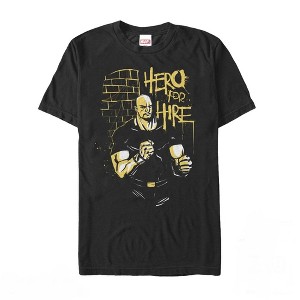 Men's Marvel Hero for Hire Brick T-Shirt - 1 of 4