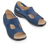 Collections Etc Adjustable Touch Closure Comfort Walking Sandals - 4 of 4