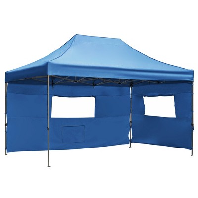 Whisen 10 x 15 Pop Up Canopy Tent, Heavy Duty Party Tent with Sidewalls, Height Adjustable