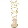 Allegra K Women's Strappy Lace Up Slingback Kitten Heel Sandals - 2 of 4