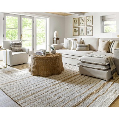 Hauteloom Rectangle Area Rug   Pearl