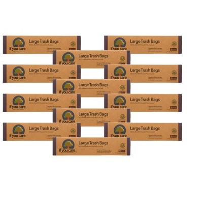 If You Care Large Trash Bags - Case of 12/10 ct