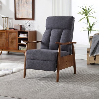 Modern Recliner Chair with Adjustable Backrest, Upholstered Single Sofa Chair, Accent Chair Sofa Armchair with Seat Cushion for Living Room