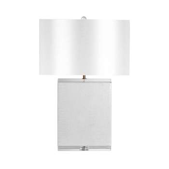 SAGEBROOK HOME 29" Crystal Table Lamp White/White