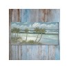 Cottage Garden West of The Wind Swaying Palms Blue, White, Green 48 x 24 Inch Waterproof Gallery Wrapped Canvas, Outdoor Garden, Yard, Patio All - 2 of 2