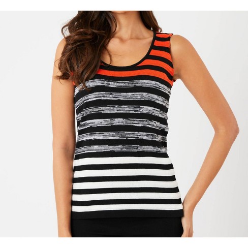 Women's Stripe Tank Top - french kyss - image 1 of 4