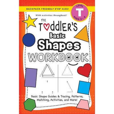 The Toddler's Basic Shapes Workbook - (The Toddler's Workbook) Large Print by  Lauren Dick (Paperback)