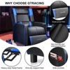 GTRACING Gaming Recliner Chair for Living Room, Racing Style Single PU Leather Gaming Sofa for Adults, Modern Home Theater Seating - 3 of 4