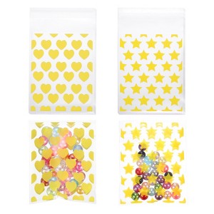 Unique Bargains Pattern Cookies Gifts Favors Treat Bags with Lock Seal Zipper 50 Pcs - 1 of 4