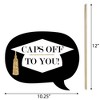 Big Dot of Happiness Funny Gold Graduation Party Photo Booth Props Kit - 10 Piece - 3 of 4