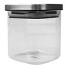 Michael Graves Design Small 27 Ounce Square Borosilicate Glass Canister with Stainless Steel Top - image 3 of 4