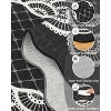 Washable Scalloped Area Rugs, Modern Bordered Floor Mats, Non-Slip Contemporary Accent Rug, Non-Shedding Soft Low Pile Indoor Carpet for Living Room - 3 of 4