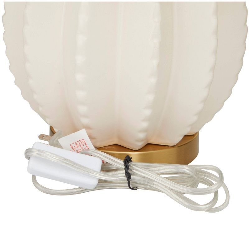 Ceramic Gourd Style Base Table Lamp with Drum Shade Cream - CosmoLiving by Cosmopolitan, 3 of 6