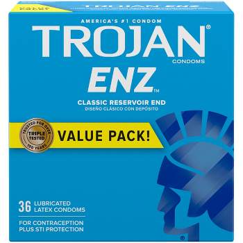 Trojan ENZ for Contraception and STI Protection Lubricated Condoms - 36ct