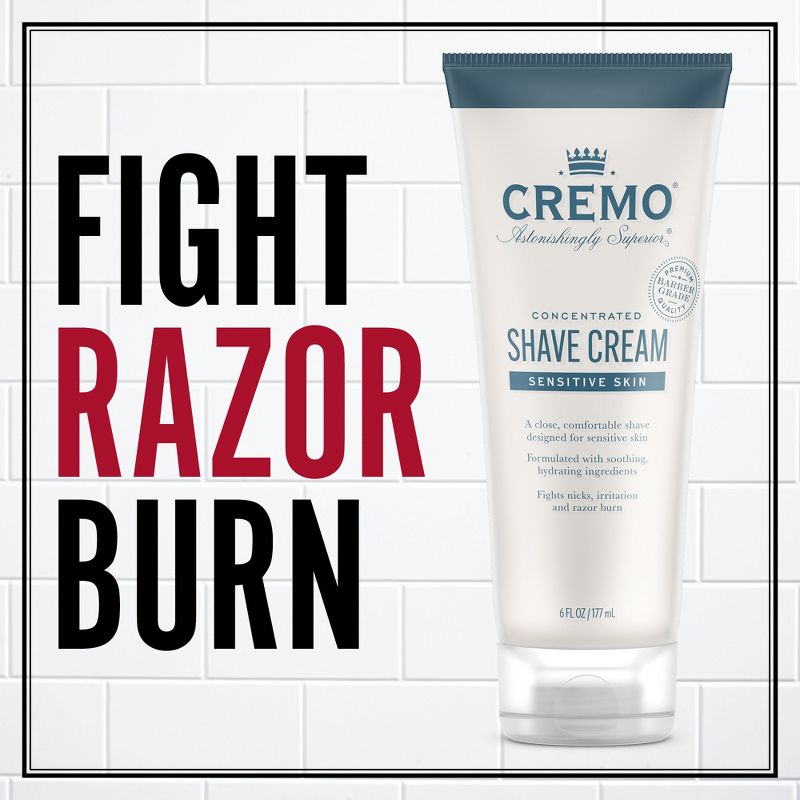 Cremo Sensitive Skin Shave Cream - Scented - 6 fl oz, 5 of 8