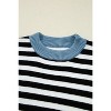 Striped Panels Colorblock Sleeve Chic Sweater - 2 of 4