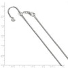 Black Bow Jewelry 1.2mm 14k White Gold Adjustable Box Chain Necklace - 2 of 4