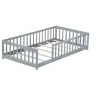 Grungis Twin Size Floor Bed for Kids,Modern Wood Toddler Bed with Heightened Safety Guardrails,Montessori Bed for Bedroom - 4 of 4
