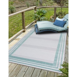 Unique Loom  Aruba Outdoor Tanki Area Rug - 1 of 4