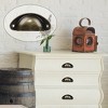 Unique Bargains Metal Drawer Cabinet Bin Cupboard Knobs and Pulls 2.6" Hole 5 Pcs - 3 of 4