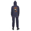 Everyday Kids “Snackin’ & Spookin’” Zip Up Halloween Hoodie – Skeleton Trick-or-Treater with Candy Bag – Cozy Fall Sweatshirt for Boys, Navy - 2 of 3