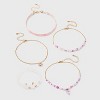 Girls' 5pk Ribbon and Pink Bow Choker Necklace Set - Cat & Jack™ - image 2 of 3