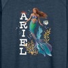 Women's - Disney - Ariel in Water Lightweight French Terry Wide Neck Long Sleeve Shirt - 2 of 4