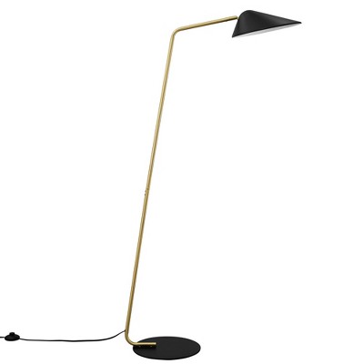 Journey Adjustable Black Standing Floor Lamp, 30"x59"