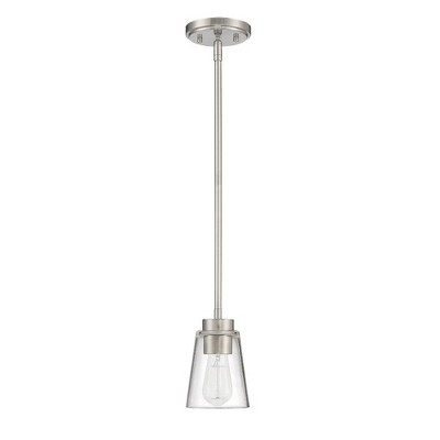 Savoy House Calhoun 1 - Light Pendant in  Satin Nickel